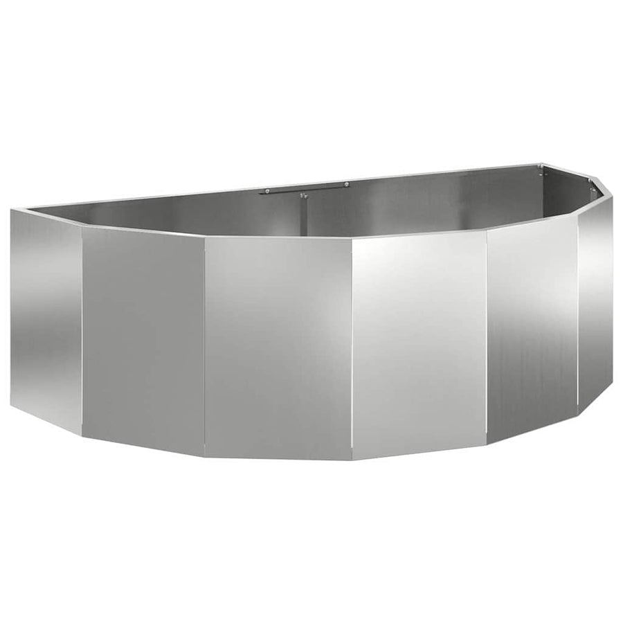 Plantenbak Zilver 120 x 60 x 35 cm Gegalvaniseerd staal