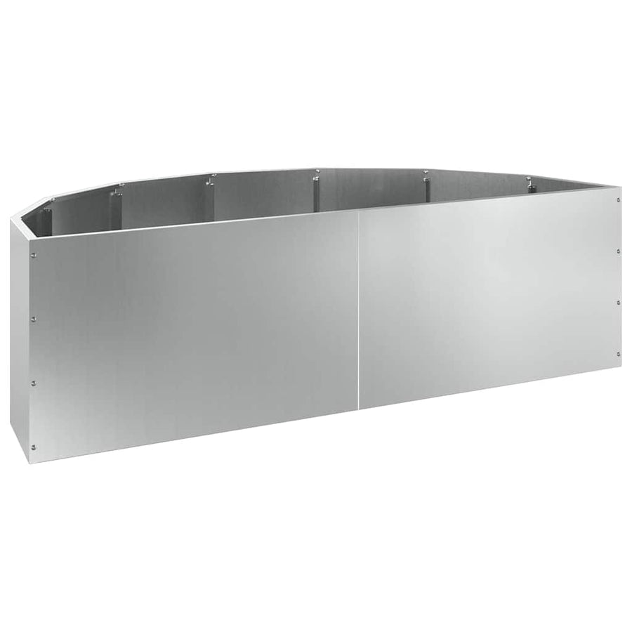 Plantenbak Zilver 120 x 60 x 35 cm Gegalvaniseerd staal