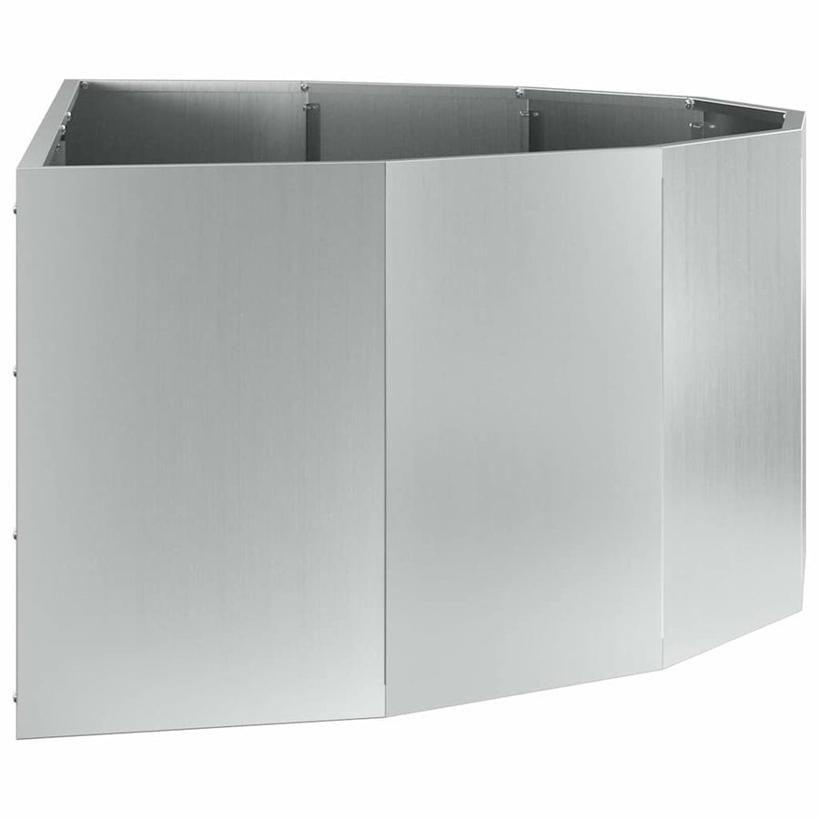 Plantenbak Zilver 120 x 60 x 35 cm Gegalvaniseerd staal