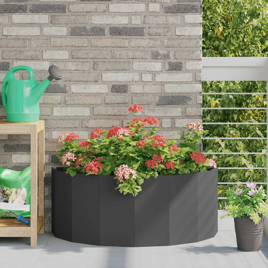 Plantenbak Zwart 90 x 45 x 35 cm Staal