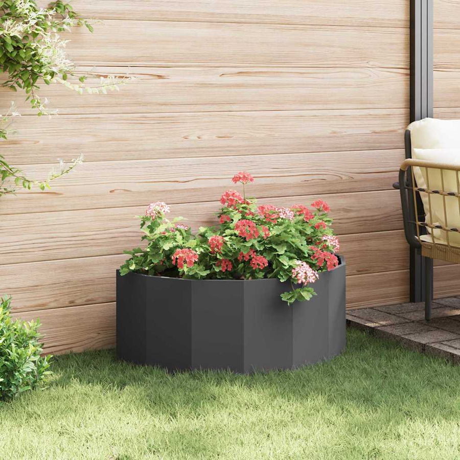 Plantenbak Zwart 90 x 45 x 35 cm Staal