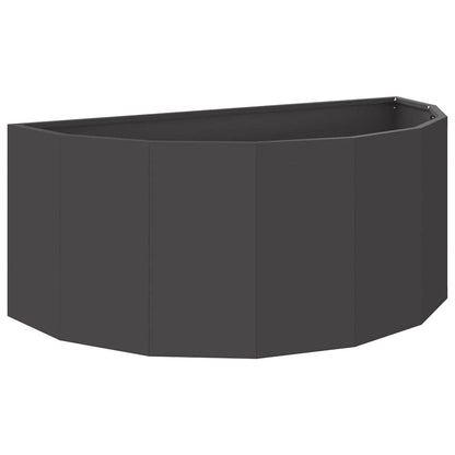 Plantenbak Zwart 90 x 45 x 35 cm Staal