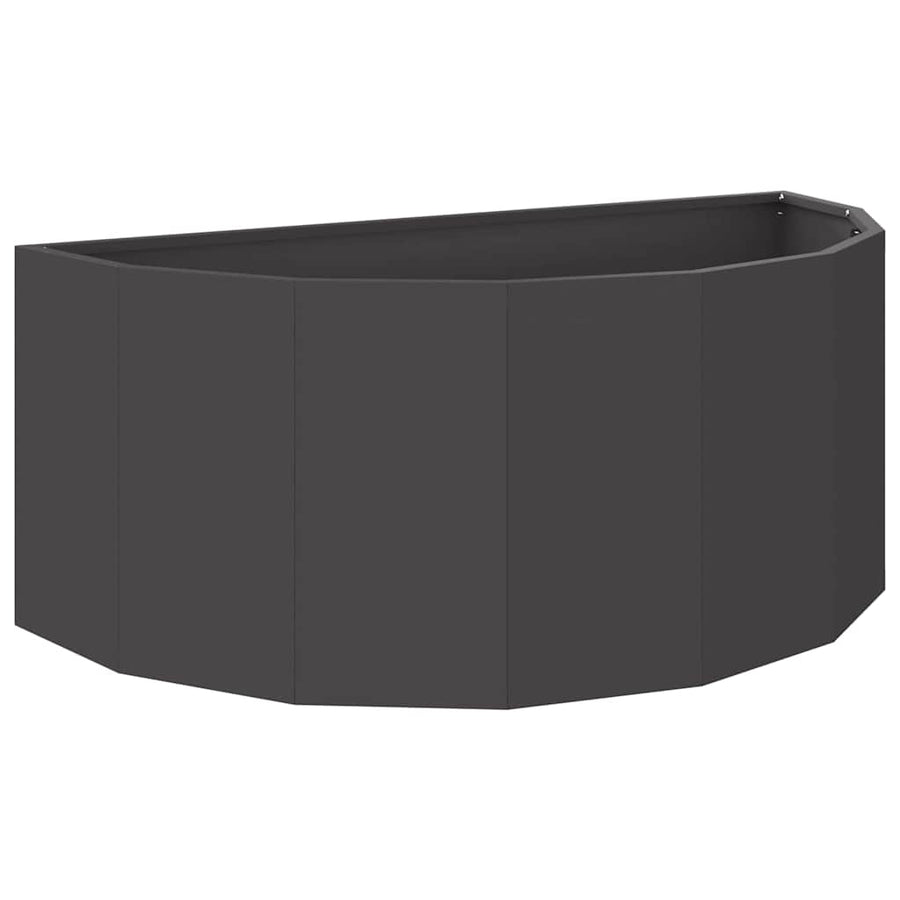 Plantenbak Zwart 90 x 45 x 35 cm Staal