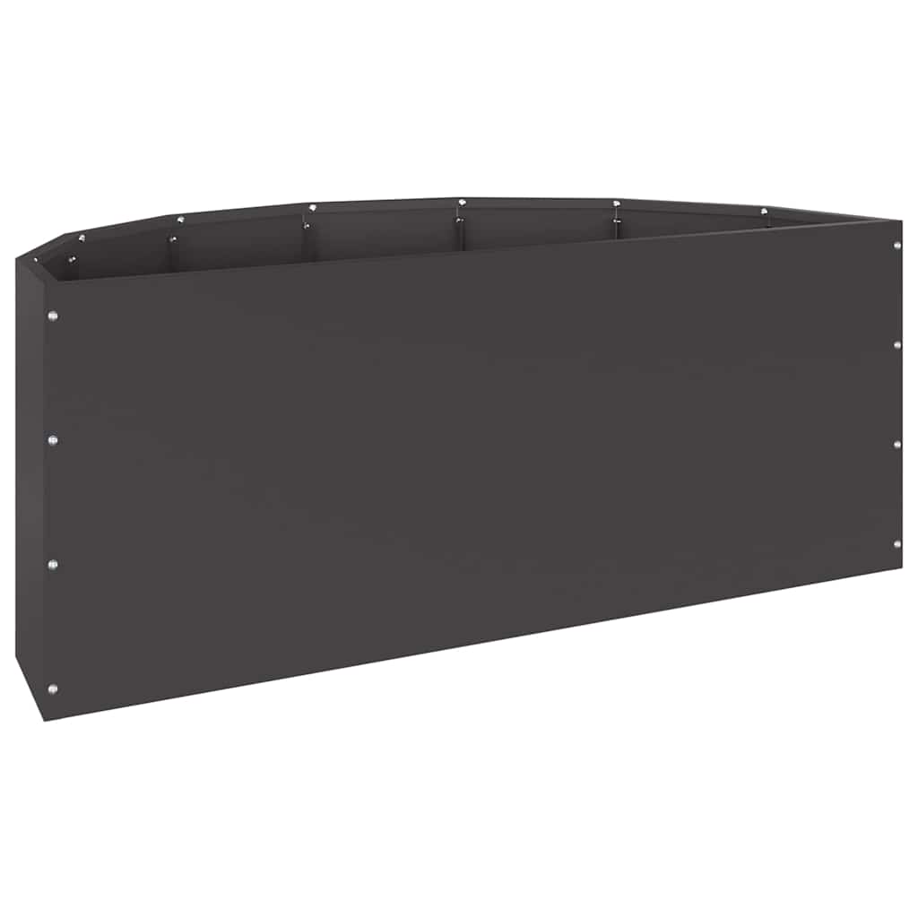 Plantenbak Zwart 90 x 45 x 35 cm Staal