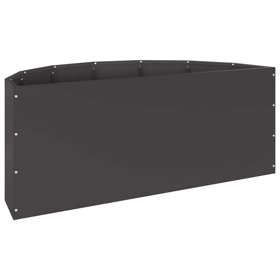 Plantenbak Zwart 90 x 45 x 35 cm Staal