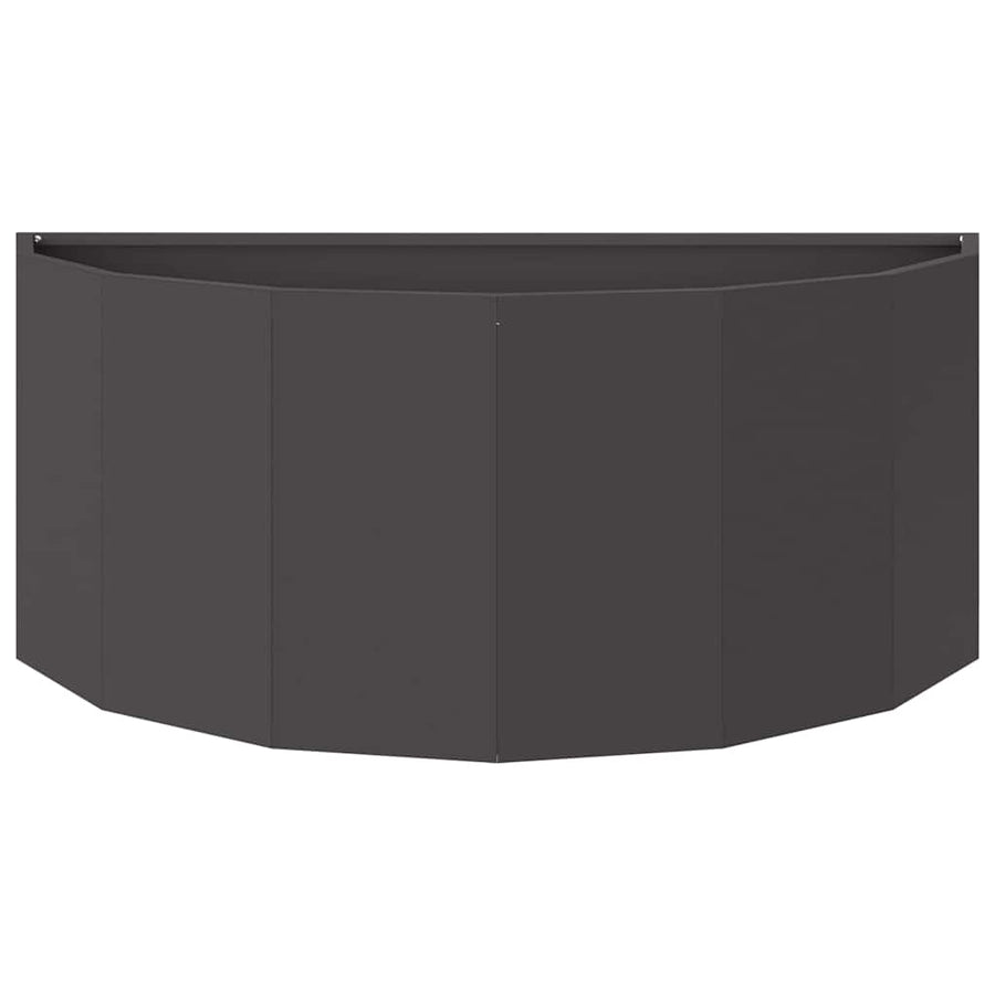 Plantenbak Zwart 90 x 45 x 35 cm Staal