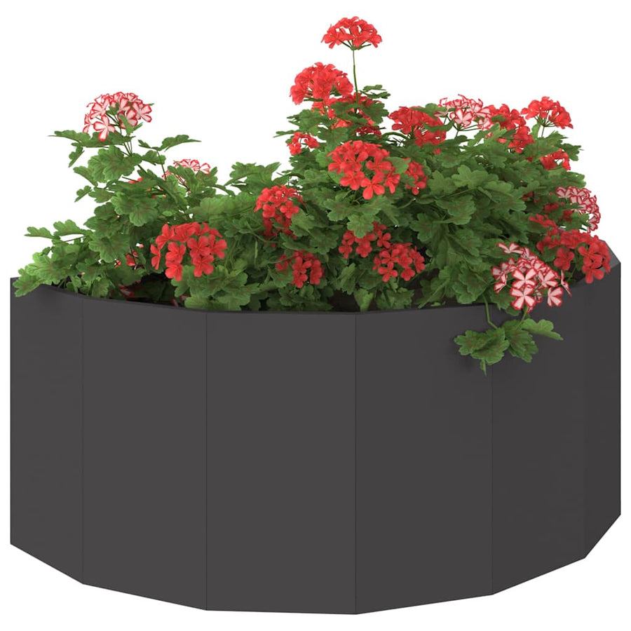 Plantenbak Zwart 90 x 45 x 35 cm Staal