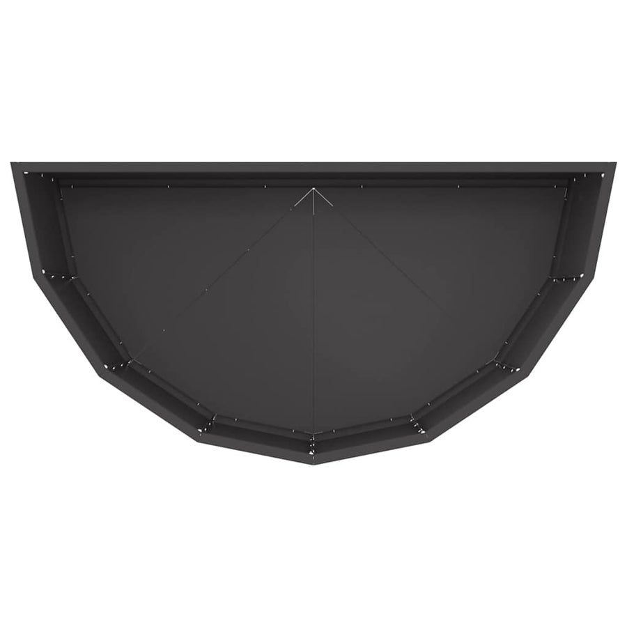 Plantenbak Zwart 90 x 45 x 35 cm Staal