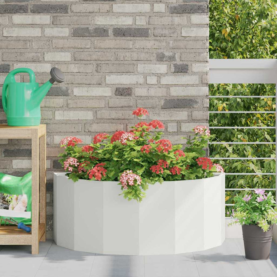 Plantenbak Wit 90 x 45 x 35 cm Staal