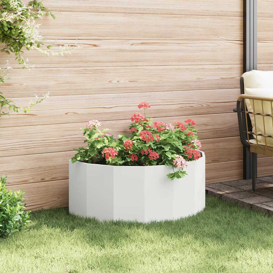 Plantenbak Wit 90 x 45 x 35 cm Staal
