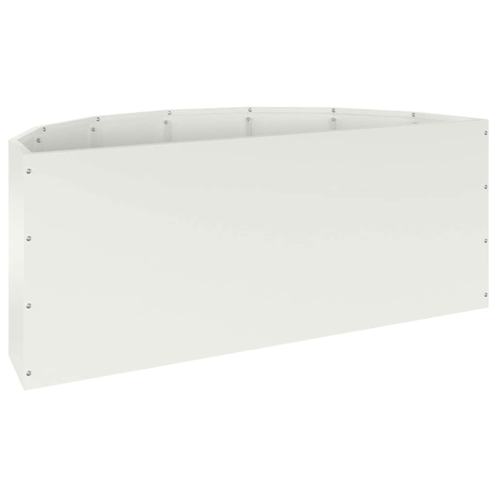 Plantenbak Wit 90 x 45 x 35 cm Staal