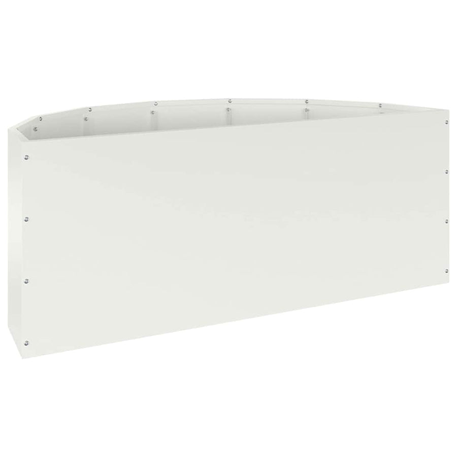 Plantenbak Wit 90 x 45 x 35 cm Staal
