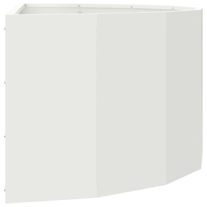 Plantenbak Wit 90 x 45 x 35 cm Staal