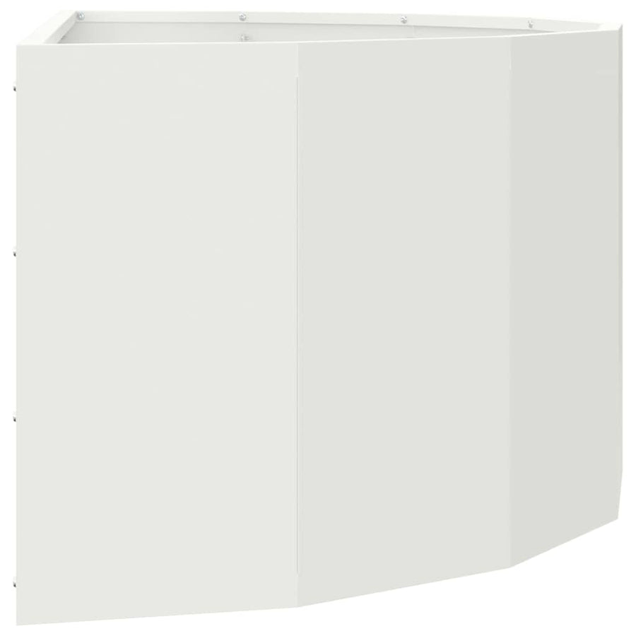 Plantenbak Wit 90 x 45 x 35 cm Staal