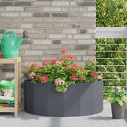 Plantenbak 90x45x35 cm staal antraciet
