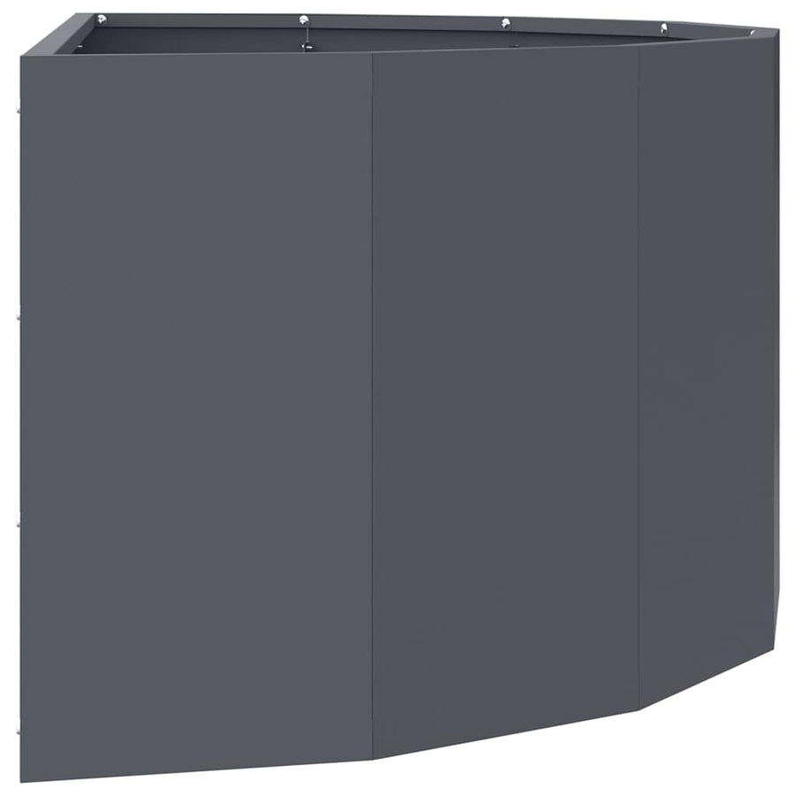 Plantenbak Antraciet 90 x 45 x 35 cm Staal