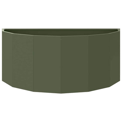 Plantenbak Olijf Groen 90 x 45 x 35 cm Staal