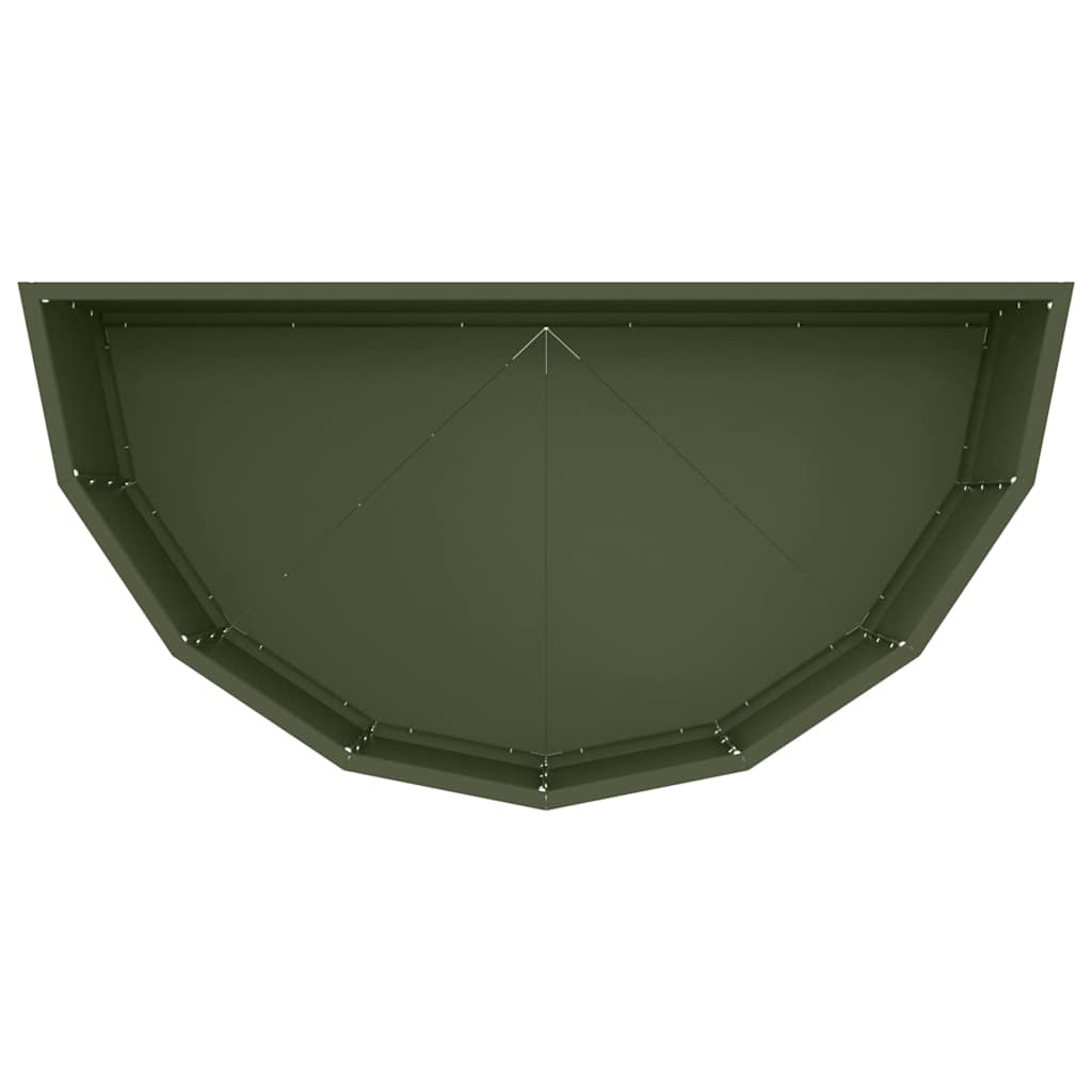 Plantenbak Olijf Groen 90 x 45 x 35 cm Staal