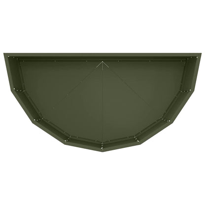 Plantenbak Olijf Groen 90 x 45 x 35 cm Staal