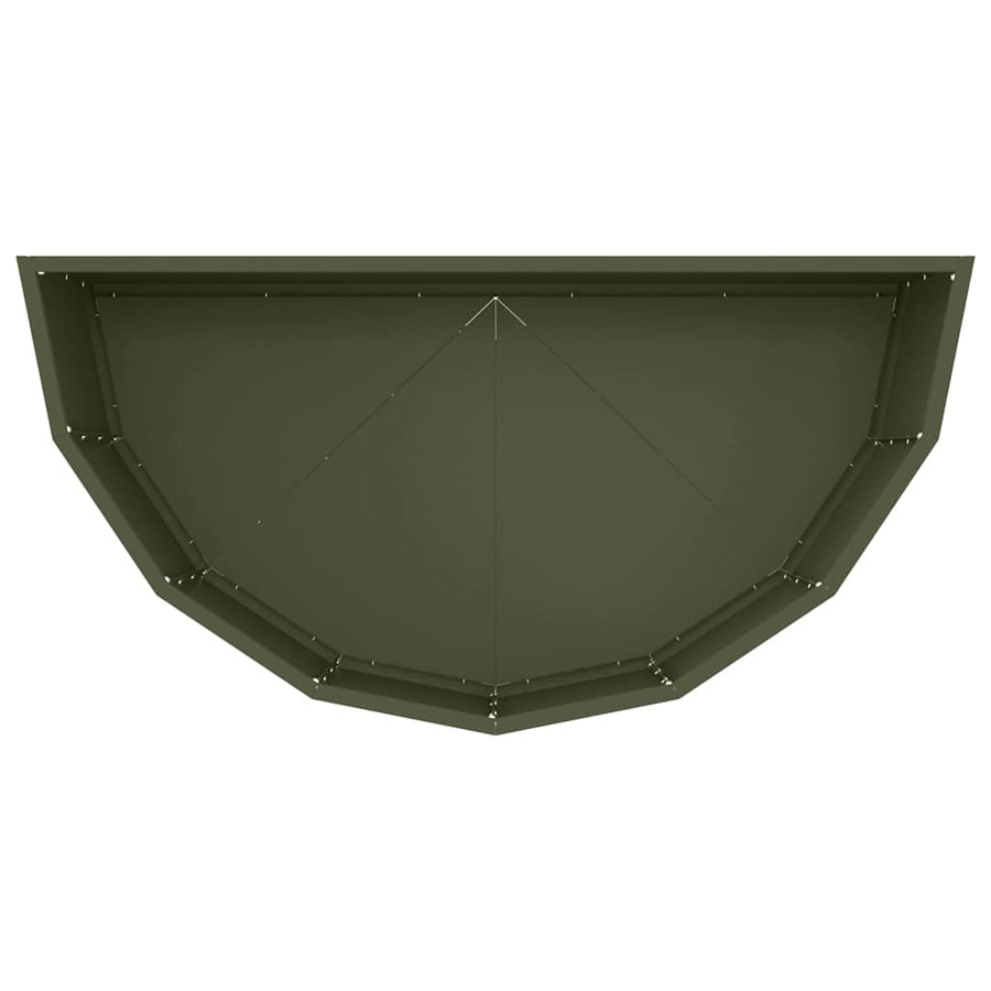Plantenbak Olijf Groen 90 x 45 x 35 cm Staal