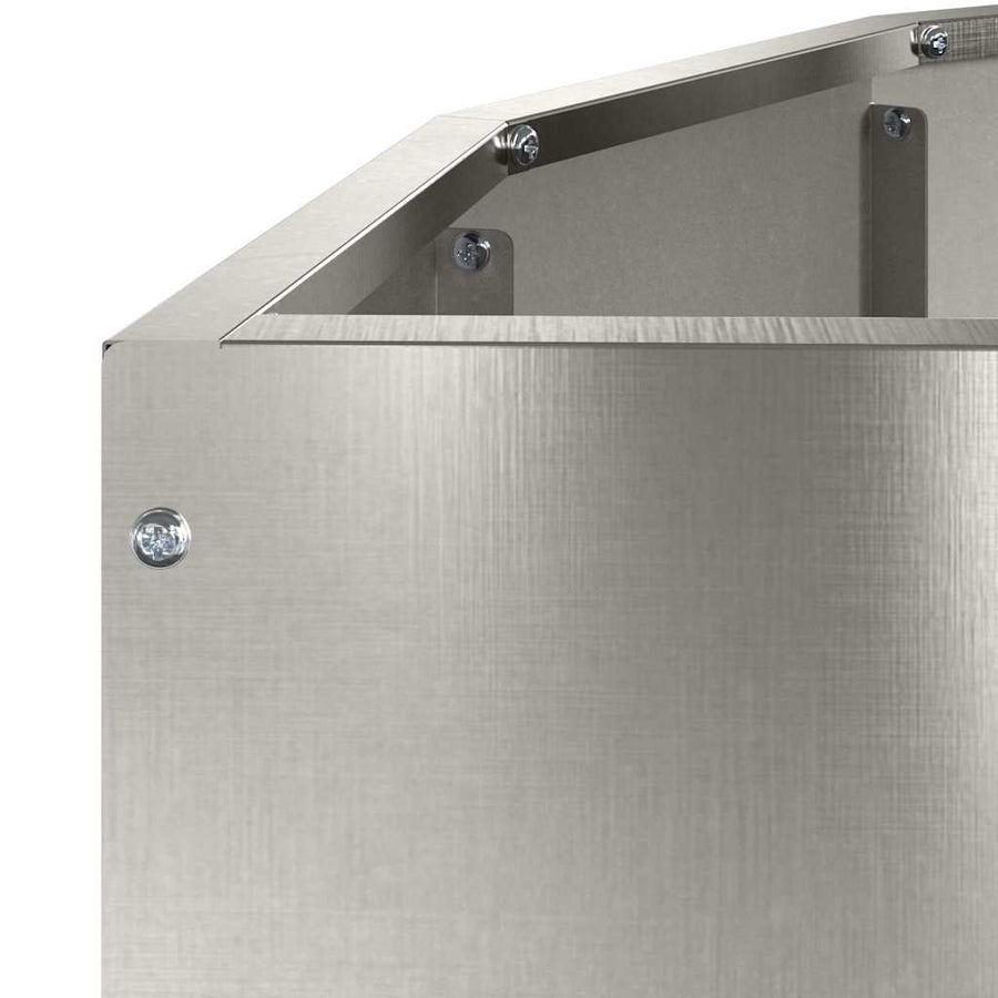 Plantenbak Zilver 90 x 45 x 35 cm Roestvrij staal