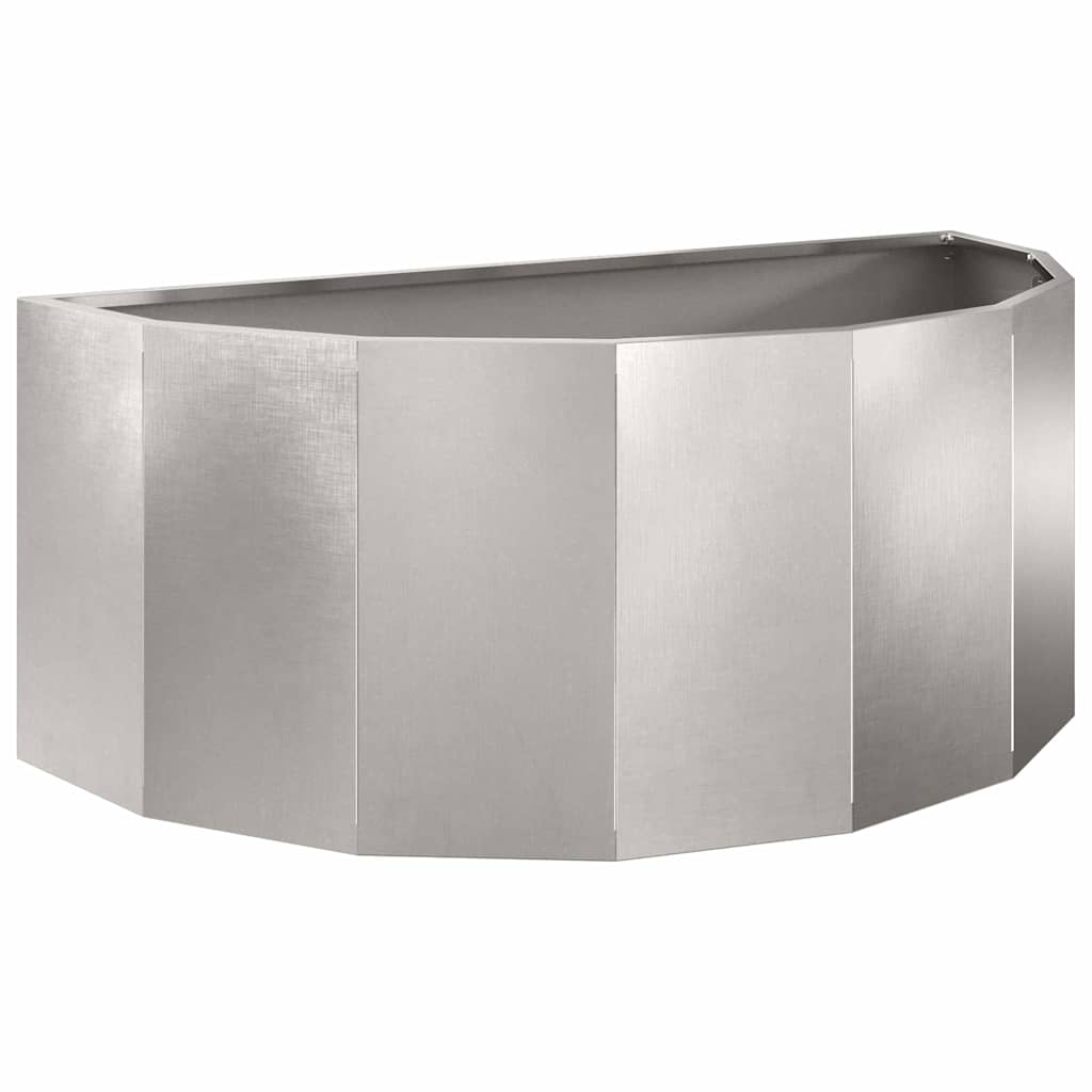 Plantenbak Zilver 90 x 45 x 35 cm Roestvrij staal