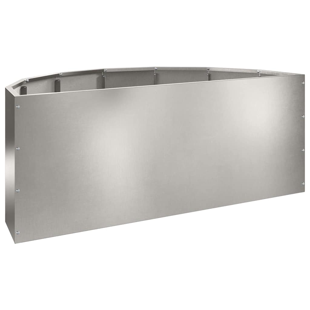 Plantenbak Zilver 90 x 45 x 35 cm Roestvrij staal