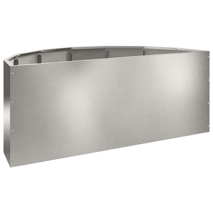 Plantenbak Zilver 90 x 45 x 35 cm Roestvrij staal