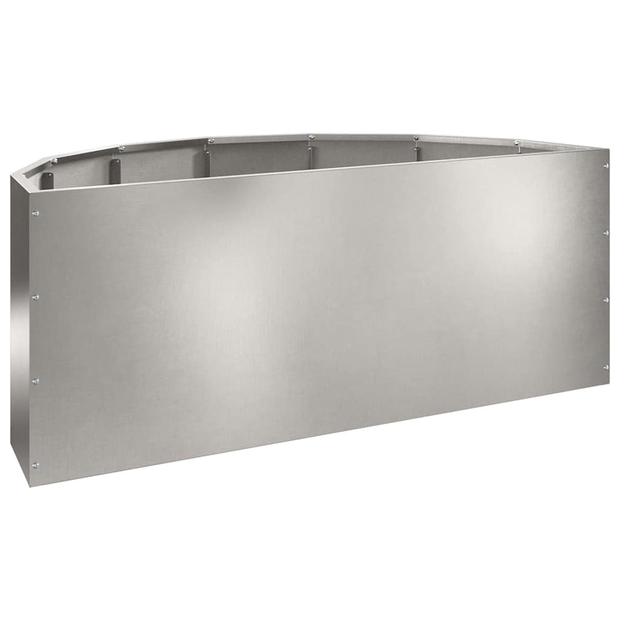 Plantenbak Zilver 90 x 45 x 35 cm Roestvrij staal