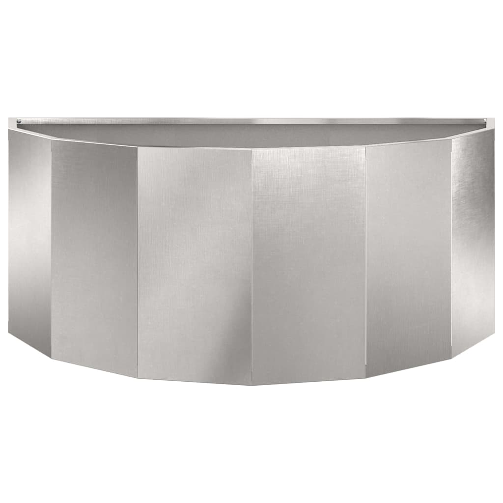 Plantenbak Zilver 90 x 45 x 35 cm Roestvrij staal