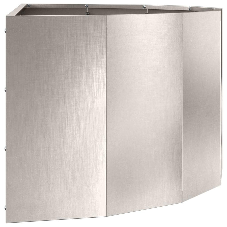 Plantenbak Zilver 90 x 45 x 35 cm Roestvrij staal
