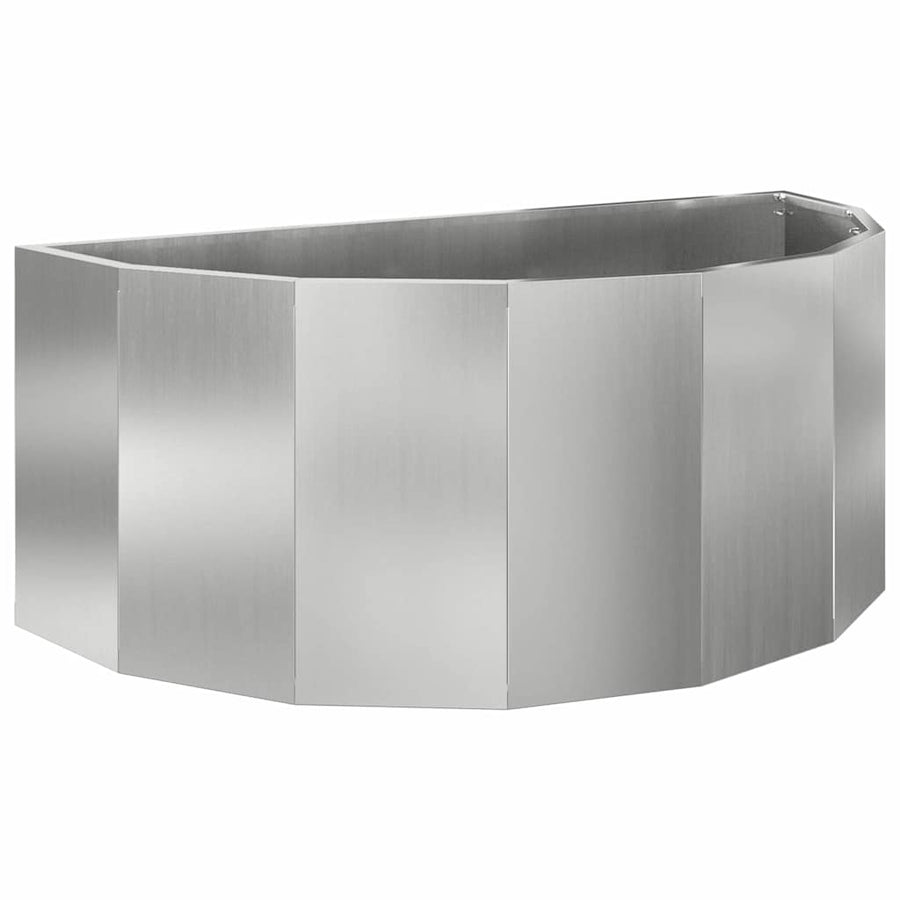 Plantenbak Zilver 90 x 45 x 35 cm Gegalvaniseerd staal