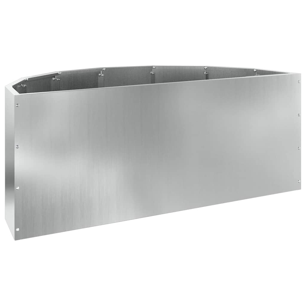 Plantenbak Zilver 90 x 45 x 35 cm Gegalvaniseerd staal