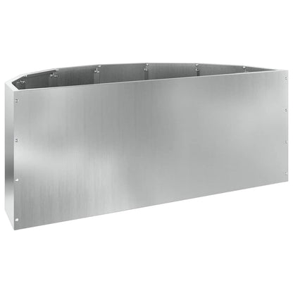 Plantenbak Zilver 90 x 45 x 35 cm Gegalvaniseerd staal