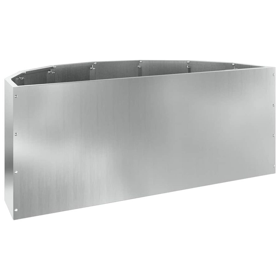 Plantenbak Zilver 90 x 45 x 35 cm Gegalvaniseerd staal
