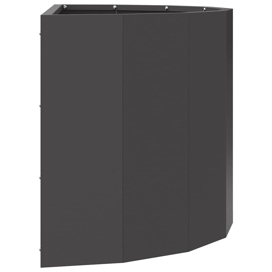 Plantenbak Zwart 60 x 30 x 35 cm Staal
