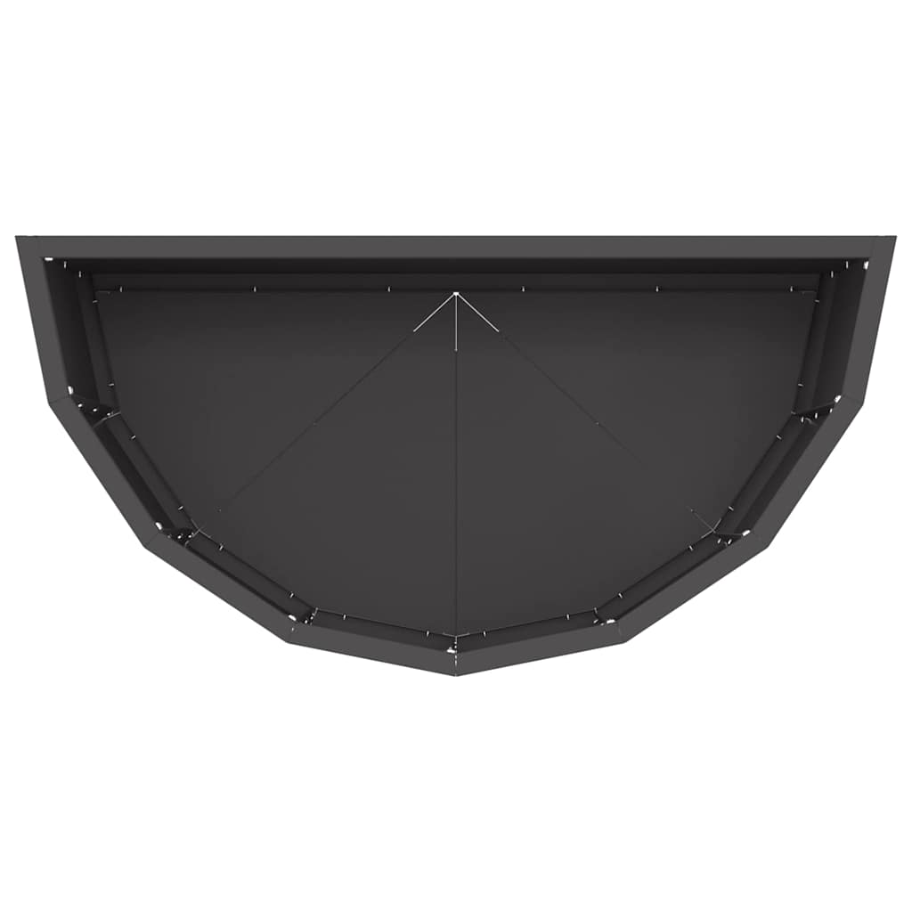 Plantenbak Zwart 60 x 30 x 35 cm Staal