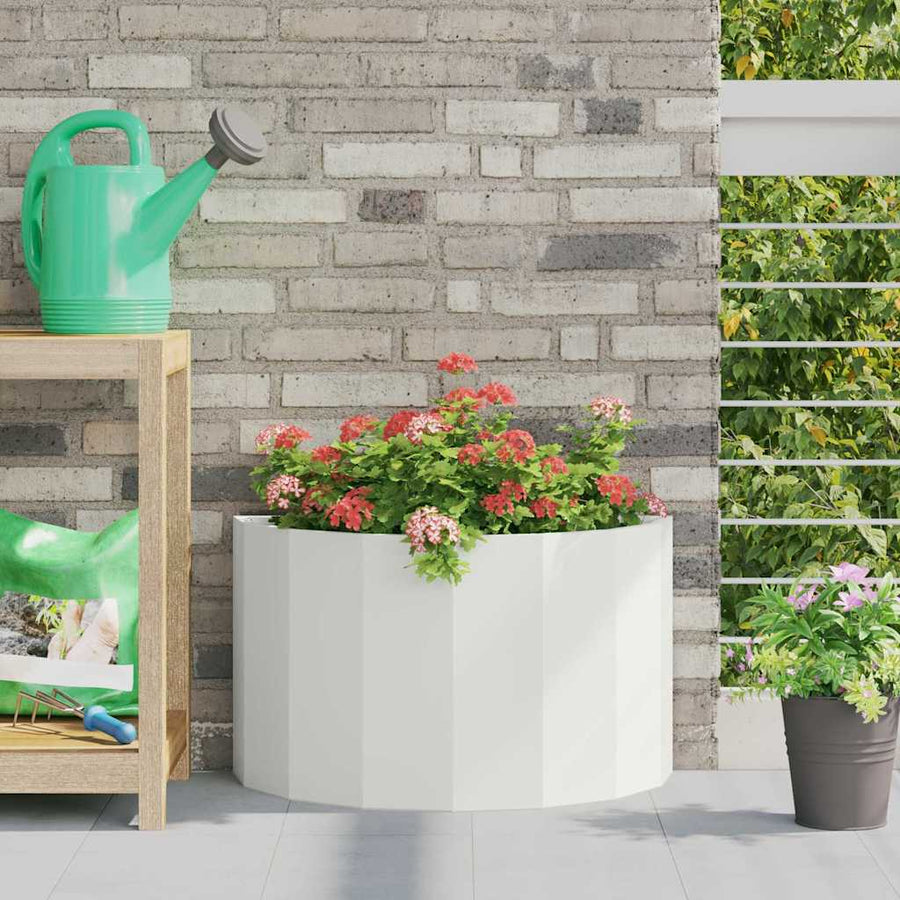 Plantenbak Wit 60 x 30 x 35 cm Staal