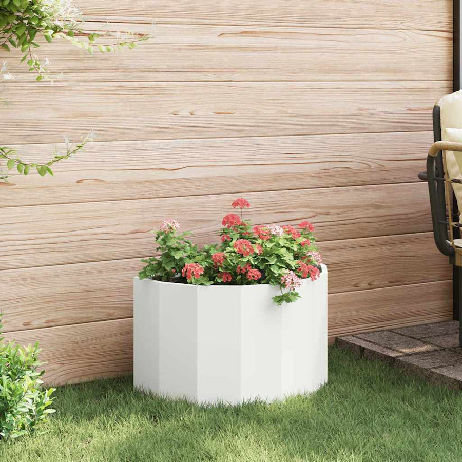Plantenbak Wit 60 x 30 x 35 cm Staal