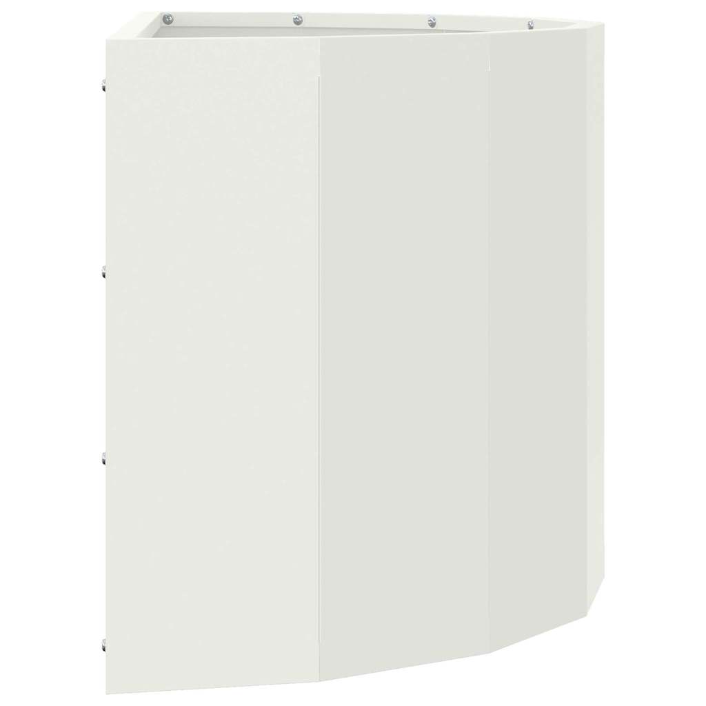 Plantenbak Wit 60 x 30 x 35 cm Staal
