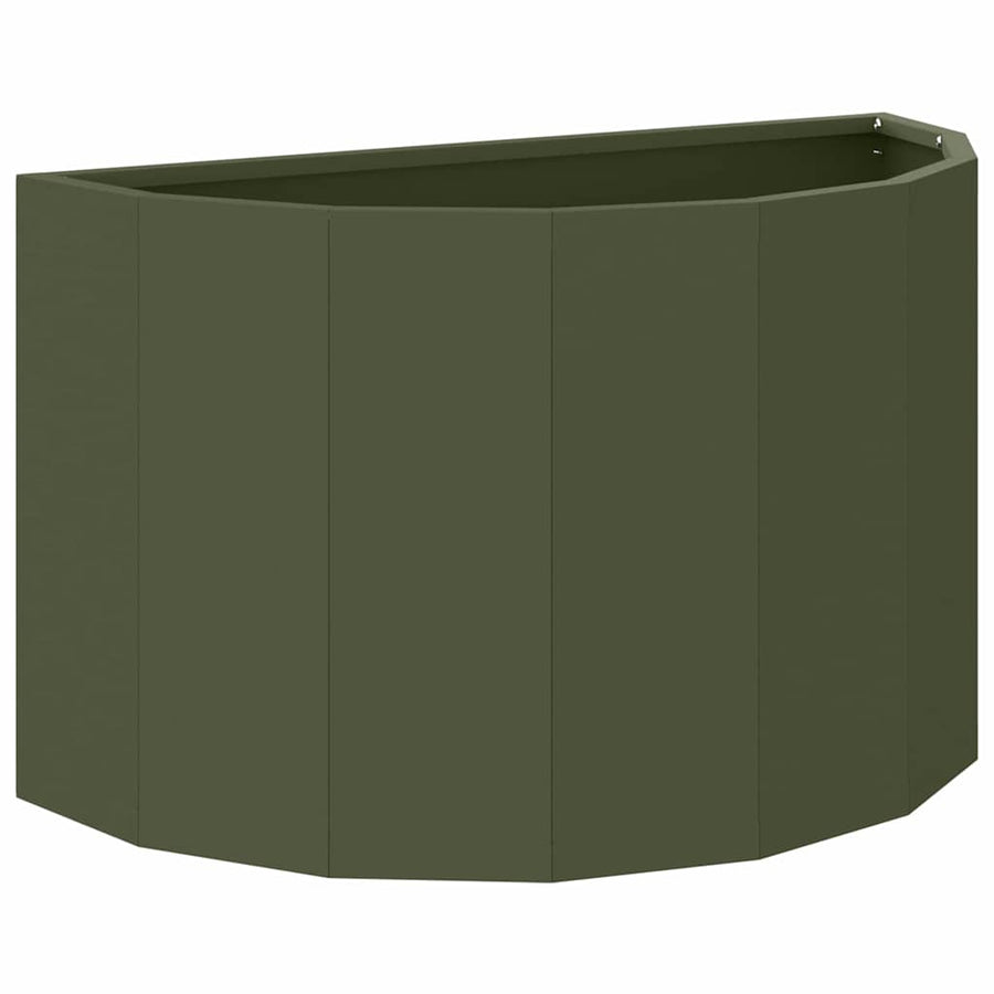 Plantenbak Olijf Groen 60 x 30 x 35 cm Staal