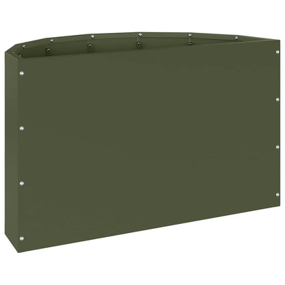 Plantenbak Olijf Groen 60 x 30 x 35 cm Staal