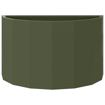 Plantenbak Olijf Groen 60 x 30 x 35 cm Staal
