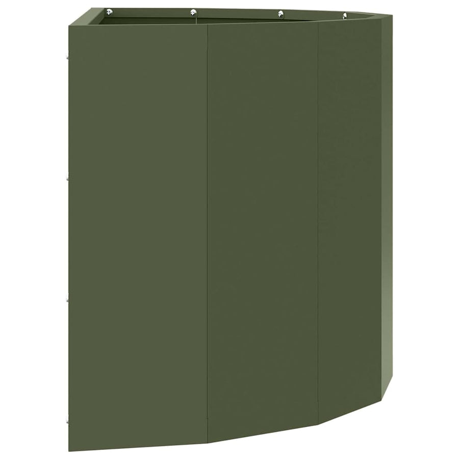 Plantenbak Olijf Groen 60 x 30 x 35 cm Staal