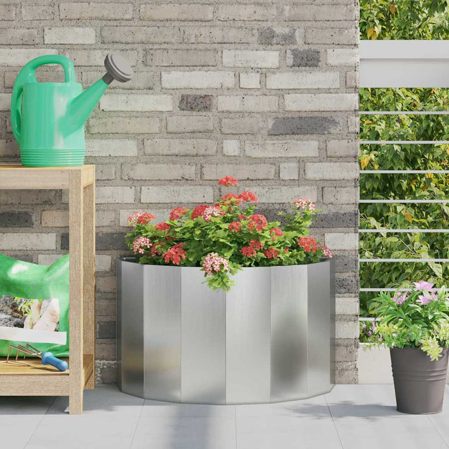 Plantenbak Zilver 60 x 30 x 35 cm Gegalvaniseerd staal