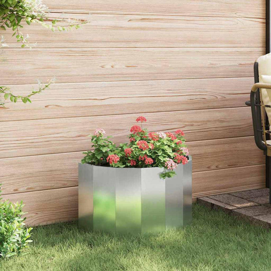 Plantenbak Zilver 60 x 30 x 35 cm Gegalvaniseerd staal