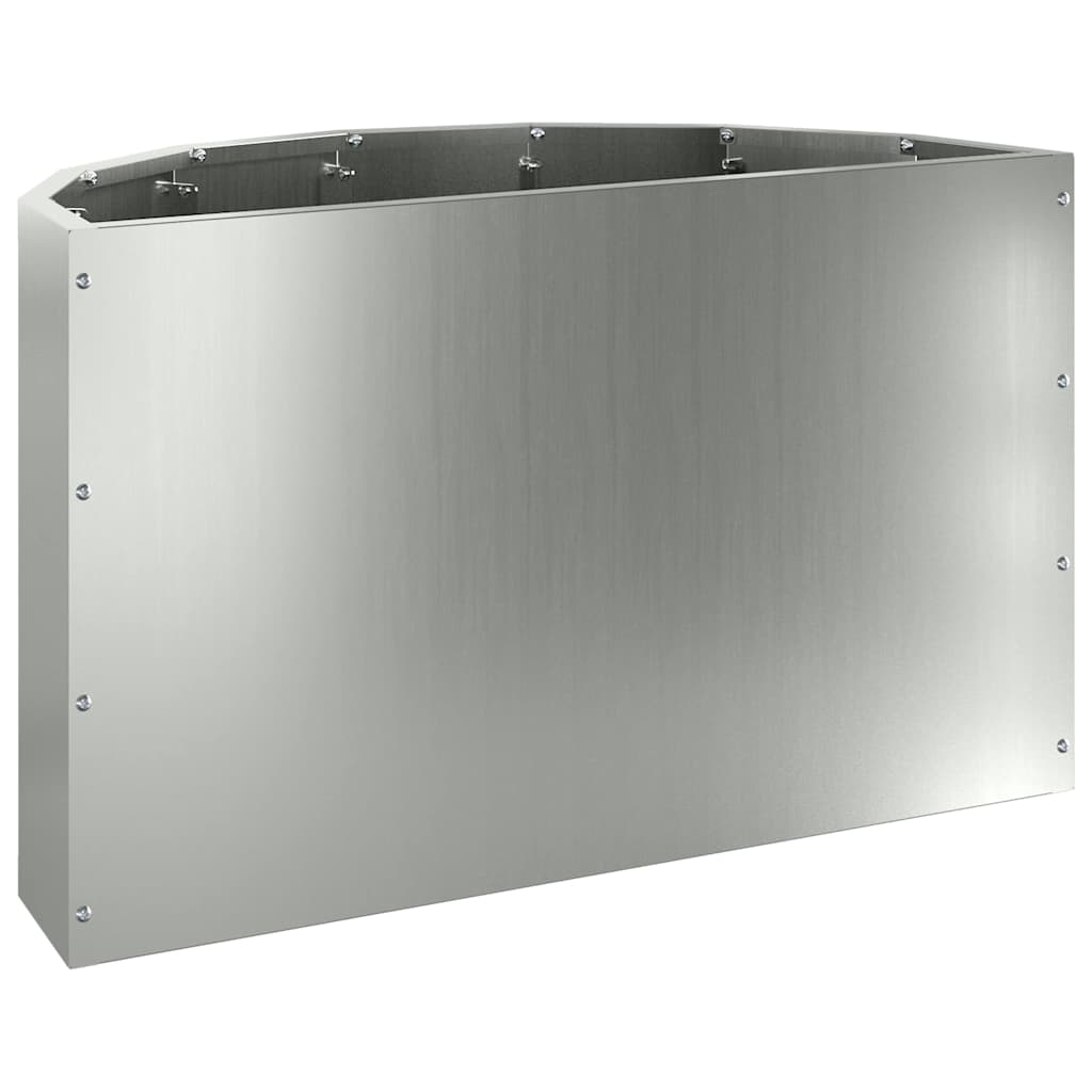 Plantenbak Zilver 60 x 30 x 35 cm Gegalvaniseerd staal