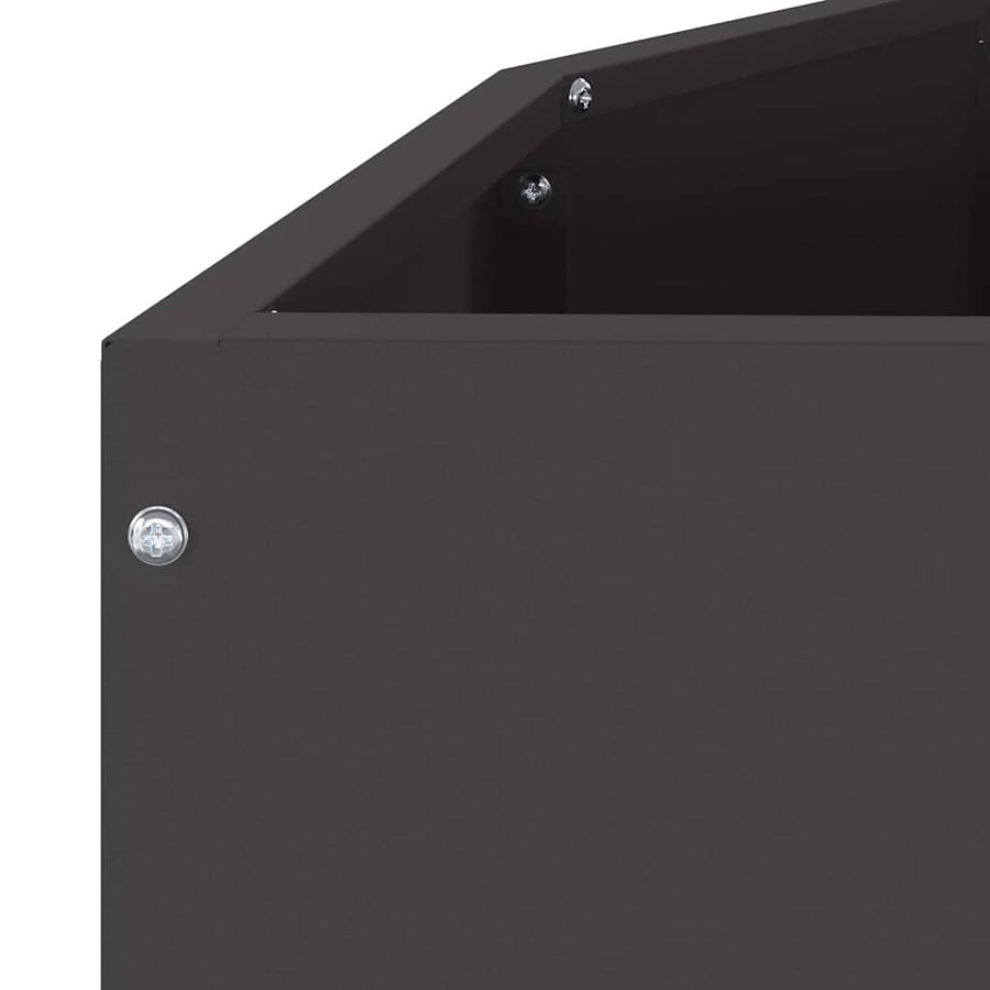 Plantenbak Zwart 120 x 60 x 50 cm Staal
