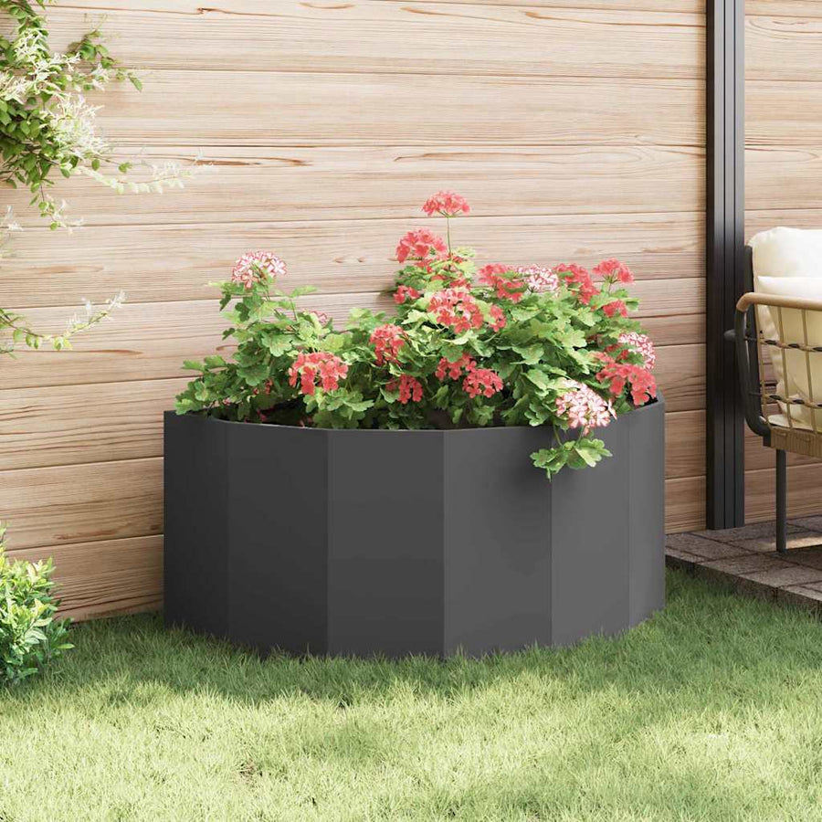 Plantenbak Zwart 120 x 60 x 50 cm Staal