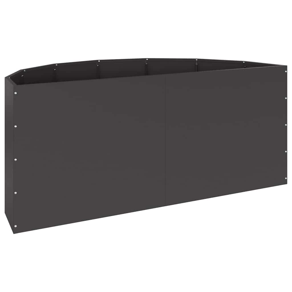 Plantenbak Zwart 120 x 60 x 50 cm Staal